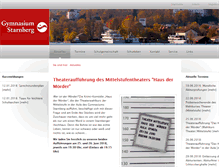 Tablet Screenshot of gymnasium-starnberg.de